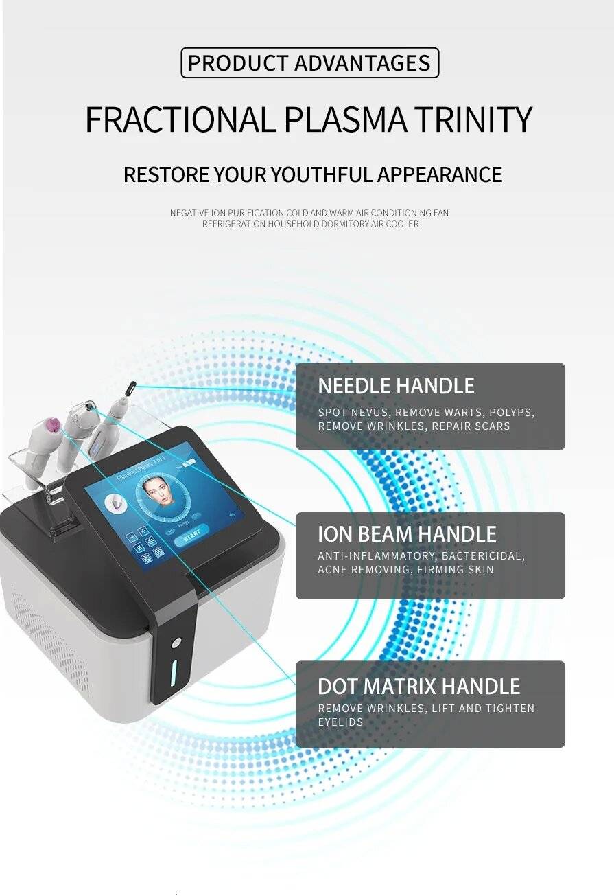 What is the advantage of 3 IN 1 Fractional Plasma Machine