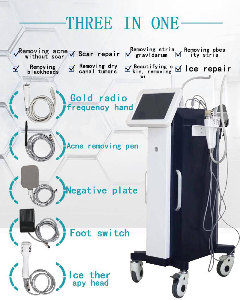 Standing 3 in 1 Rf Microneedling Machine