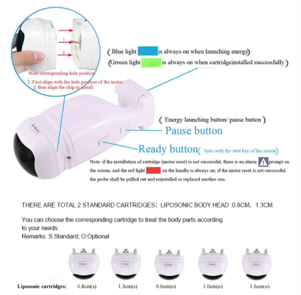 Liposonic handle of Liposonic Hifu Machine