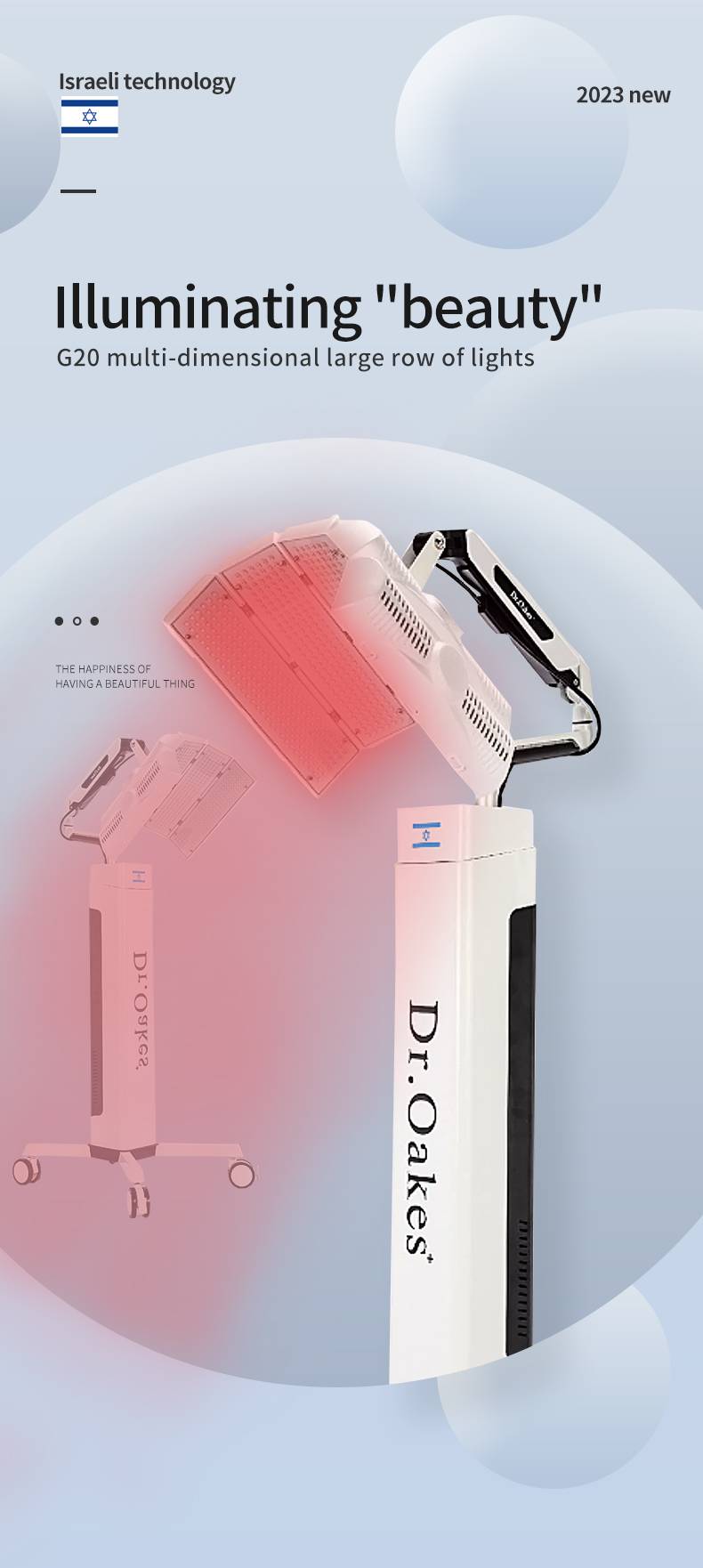 Led Light Therapy Machine with 4 lights