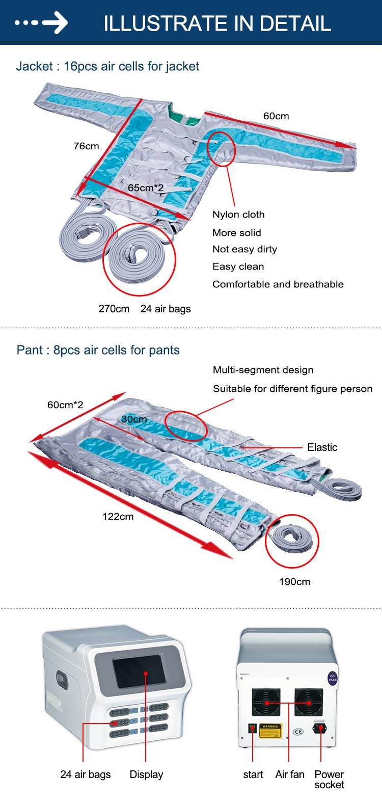 details about Pressotherapy Beauty Machine