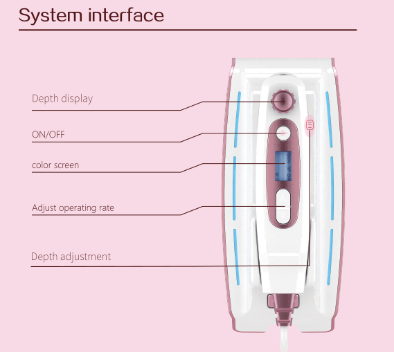 Interface of Mini Hifu Machine