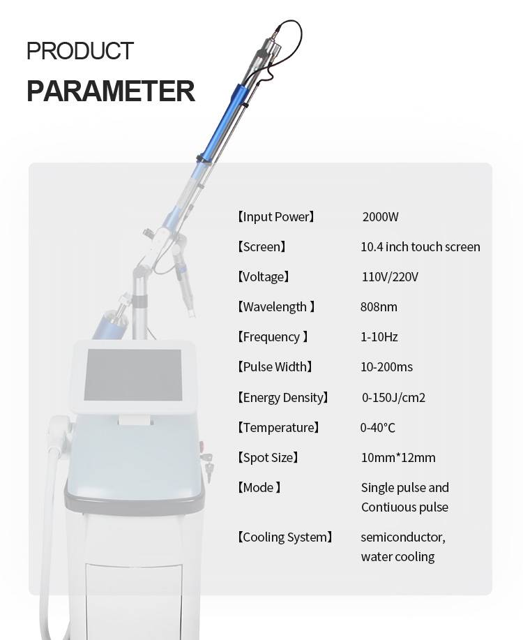 Technical Parameter of Picosure Tattoo Removal Machine