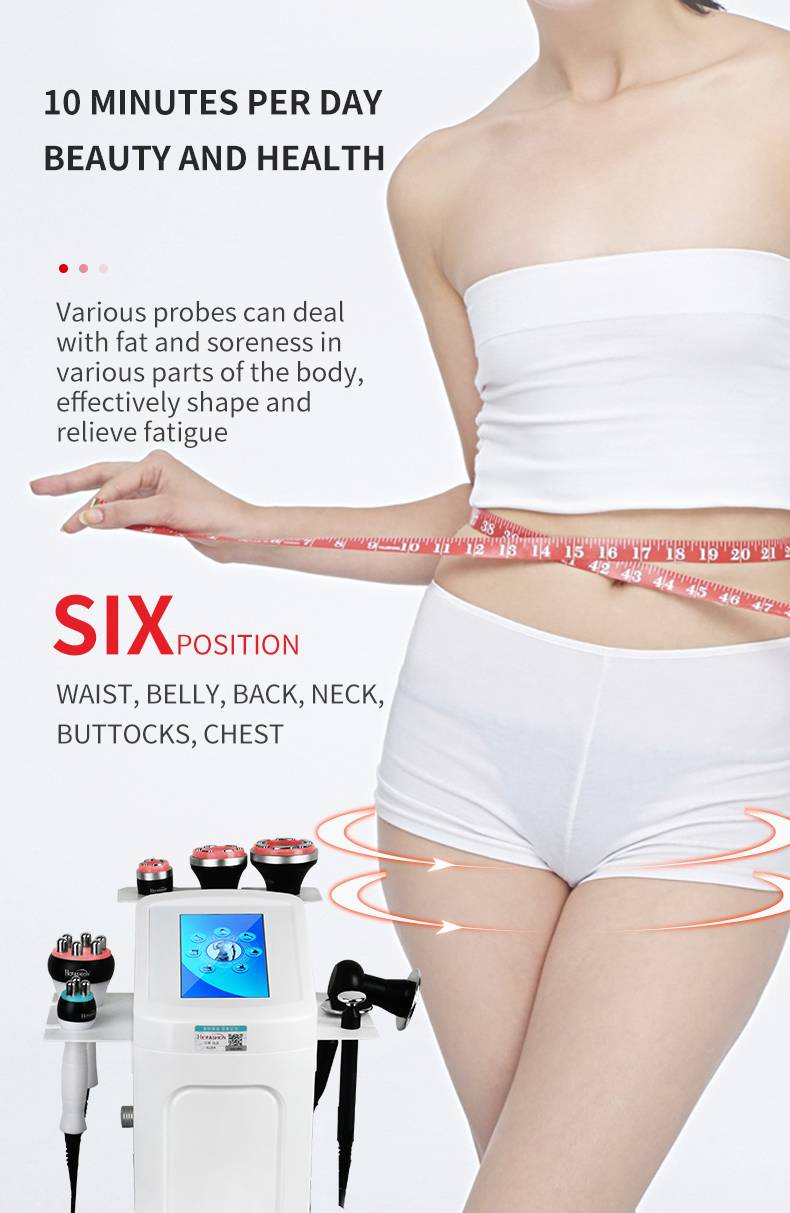 7 in 1 RF Ultrasound Fat Cavitation Machine For Fat Loss