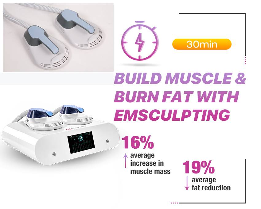 2 Handles With Rf Ems Body Sculpting Machine